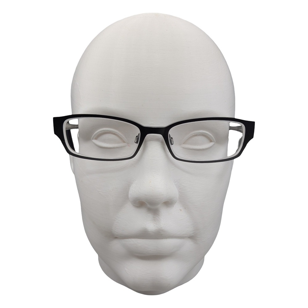 Bevel Macher 8548 GYGR Eyeglasses Black Gray Rectangular Frame Japan 51-18